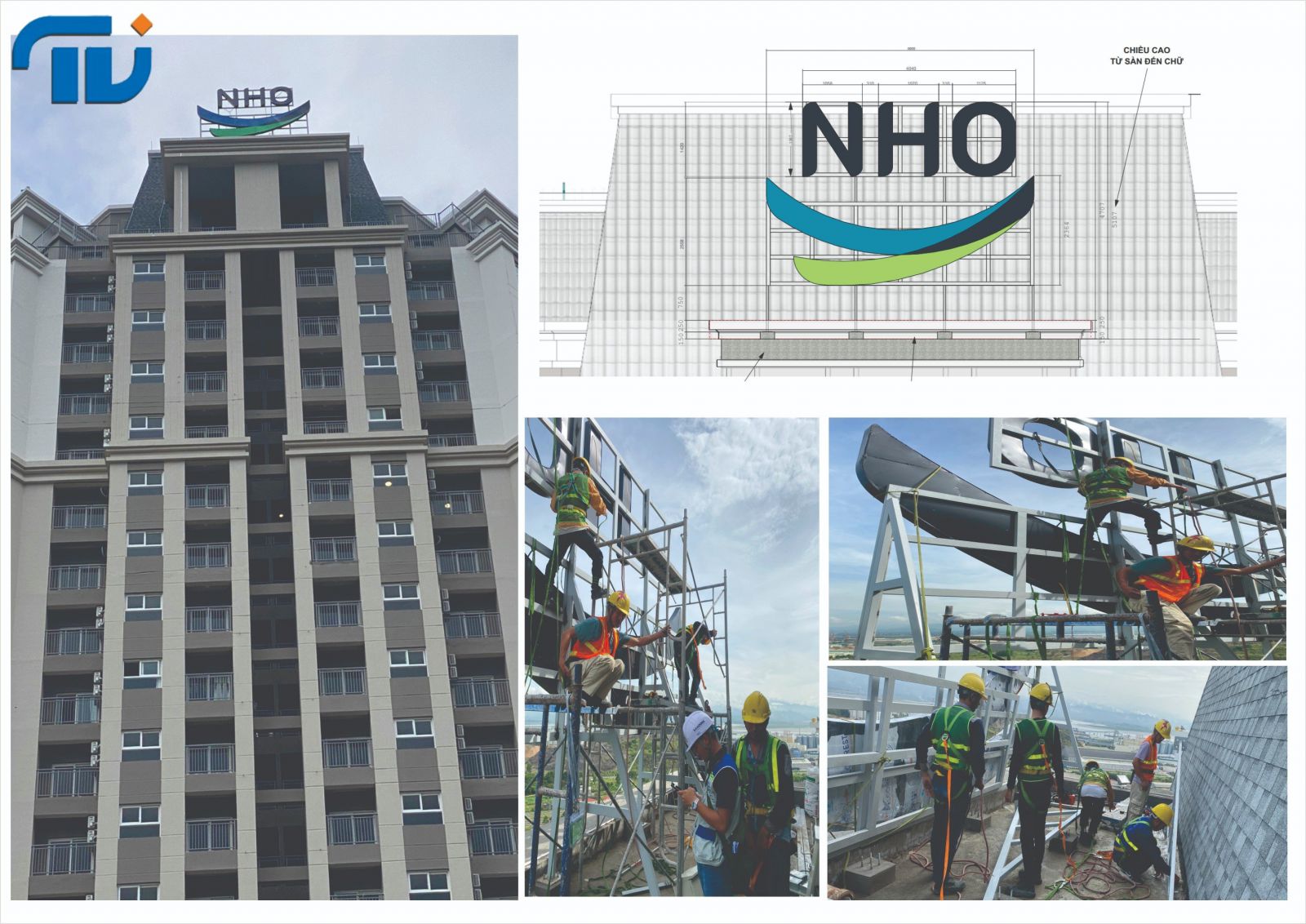 Làm biển hiệu cho các công trình xây dựng trên toàn quốc