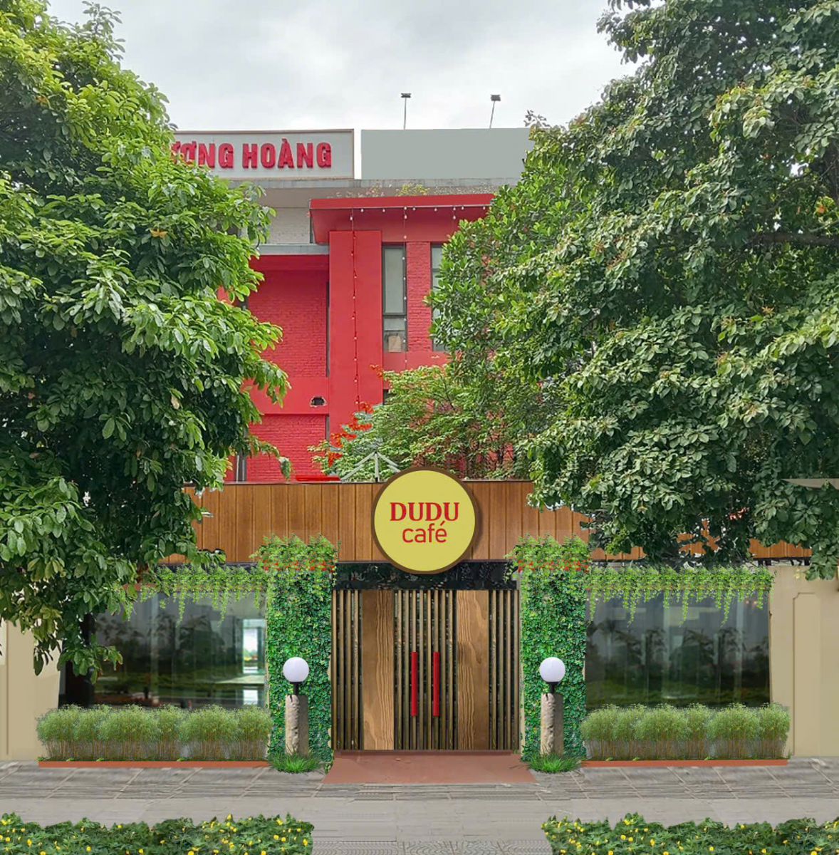 BIỂN HIỆU CHO QUÁN CÀ PHÊ TẠI KHU ĐÔ THỊ NGOẠI GIAO ĐOÀN 