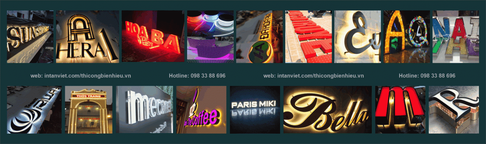 Các loại mẫu biển QC tại Phạm Van Đồng