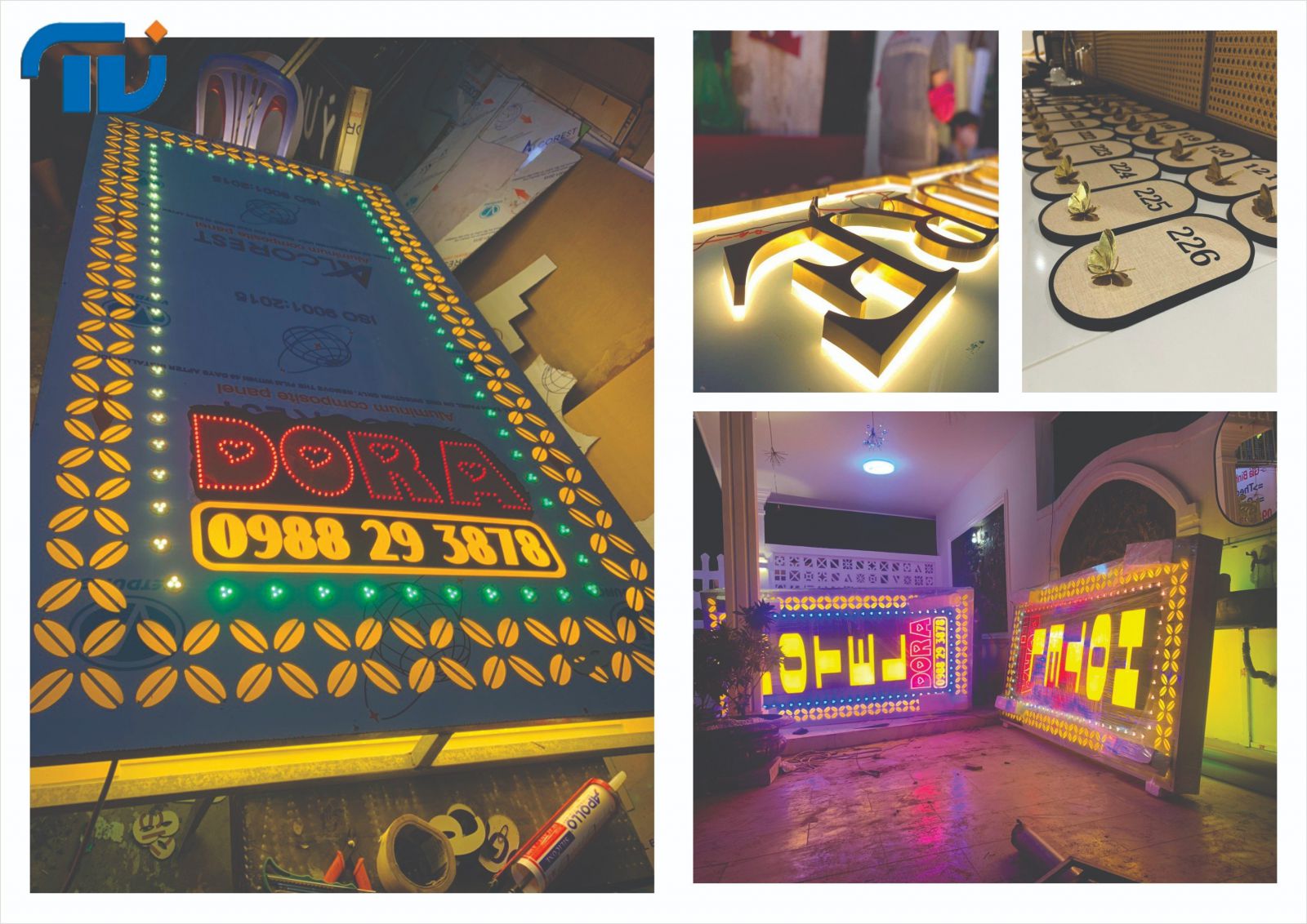 biển tòa nhà khách sạn